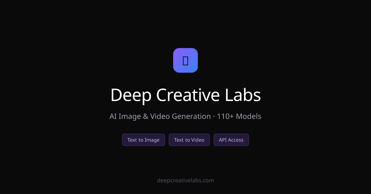 Deep Creative Labs - AI Image & Video Generation